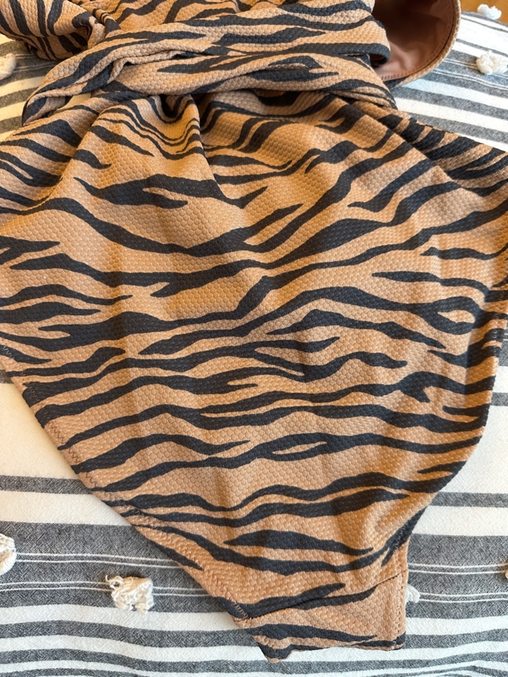 aerie Brown and Black Tiger-Print One-Piece Swimsuit - Picture 2 of 6